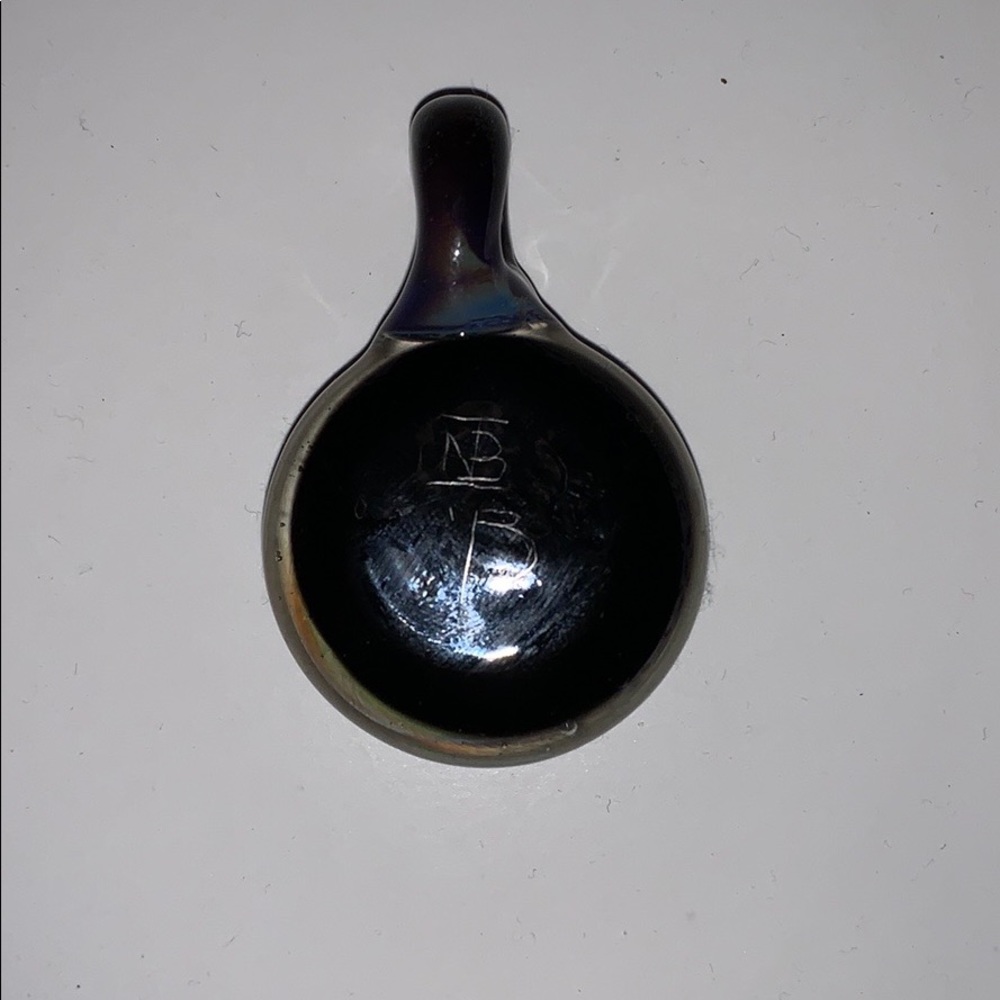 OOAK Hand blown glass pendant with spiral design - Picture 6 of 8